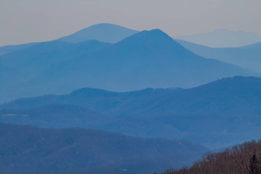 Blue ridge mountains view.