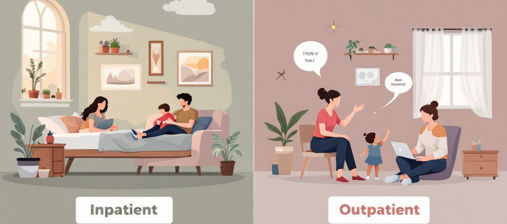 difference between inpatient and outpatient rehab