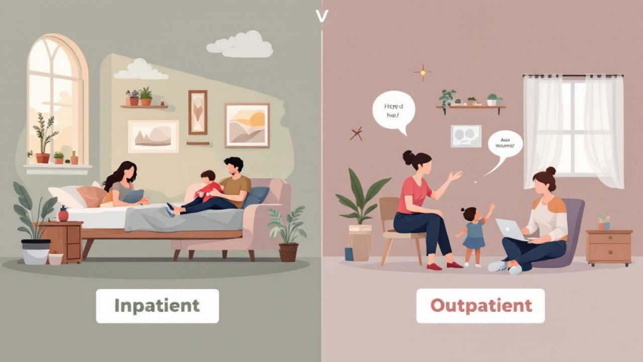 difference between inpatient and outpatient rehab