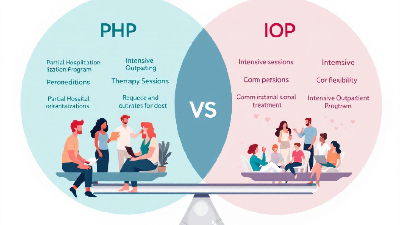 php vs iop addiction treatment explained